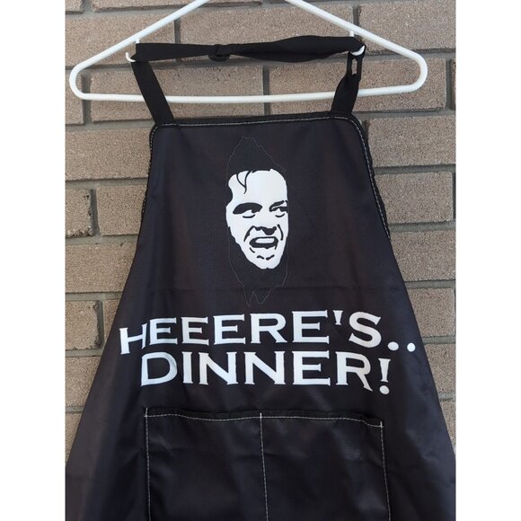 Jack Nickelson The Shining Heres Dinner Cooking Apron Funny Parody - Picture 2 of 2